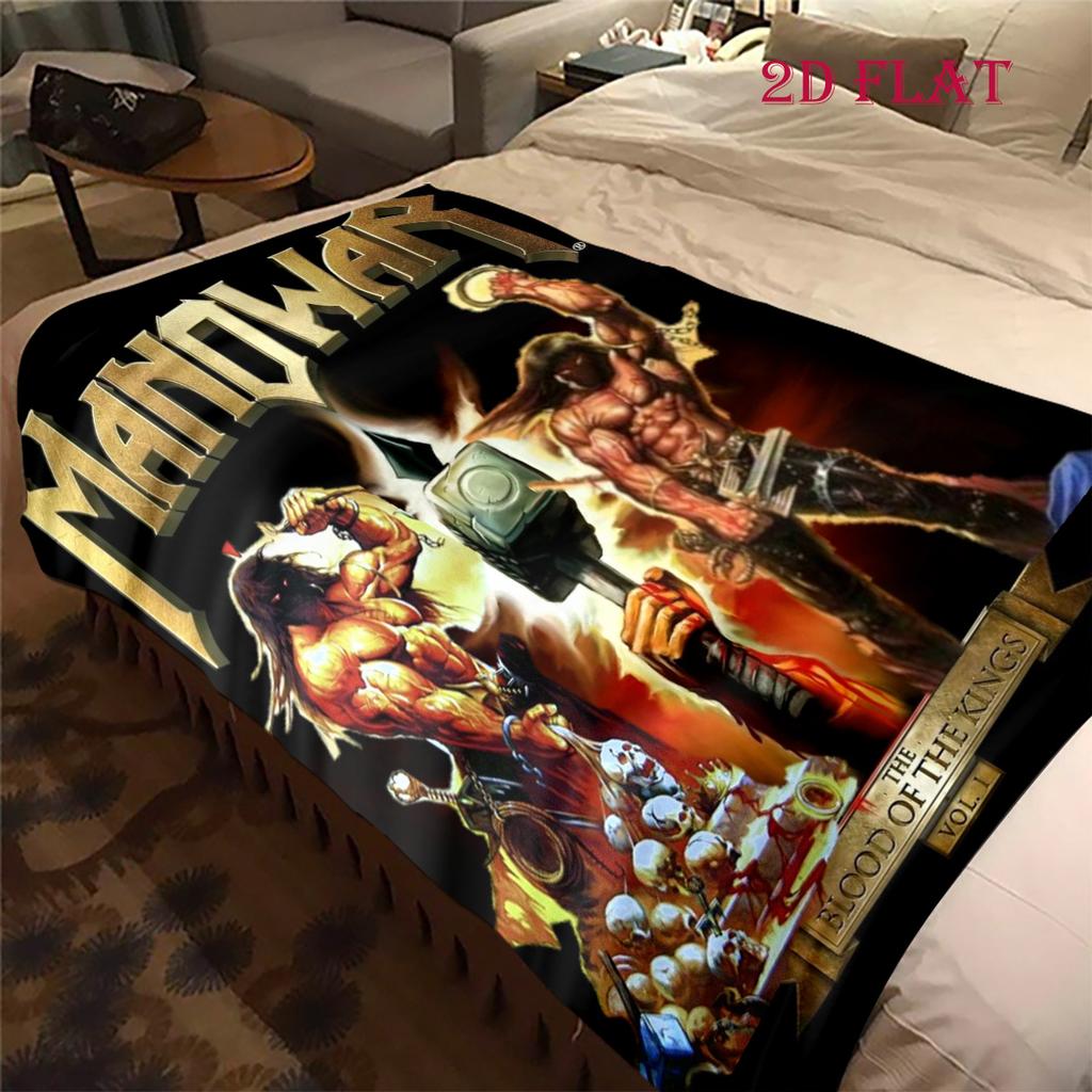Manowar: Blood Kings blanket sofa blanket Suitable for all seasons bedroom sheet Air conditioning blanket