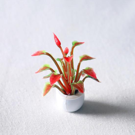 Мини-горшок, аксессуары, маленький горшок для растений, высокий кукольный домик, имитация декора