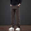 Свободные прямые повседневные брюки для мужчин весна/осень 2025 года — всесезонные, модные длинные деловые брюки