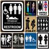 Metal Tin Signs Restroom Toilet Wall Decoration Plaque Vintage Art Poster Iron Painting for Man Cave Home Cafe Bathroom Club Bar