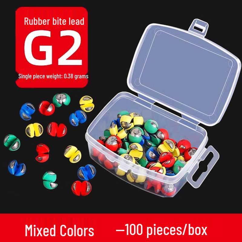 Yizhan Lion Line Устойчивый к укусам резиновый зажим и набор грузил для ловли с плота - Водонепроницаемый инструмент для поиска дна.