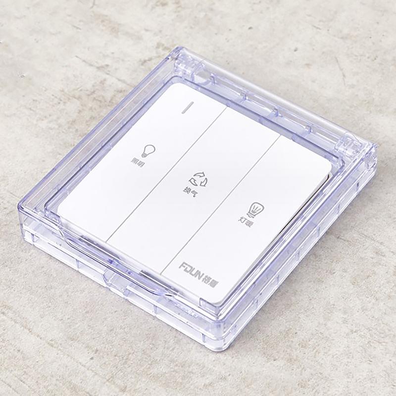 86 Тип Самоклеящаяся Утолщенная Настенная Розетка Водонепроницаемая Коробка Электрическая Вилка Крышка