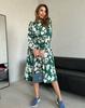 Green Printed Long Sleeve Dress ISSA PLUS
