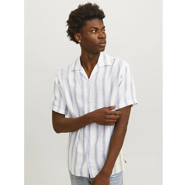 Jack & Jones Noto Stripe Resort рубашка с коротким рукавом