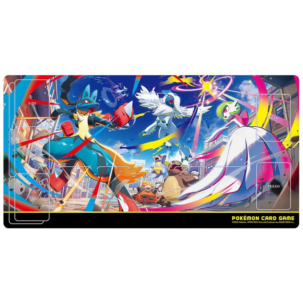 Pokemon Center Original Pokemon Card Game Rubber Play Mat Mega Evolution EX