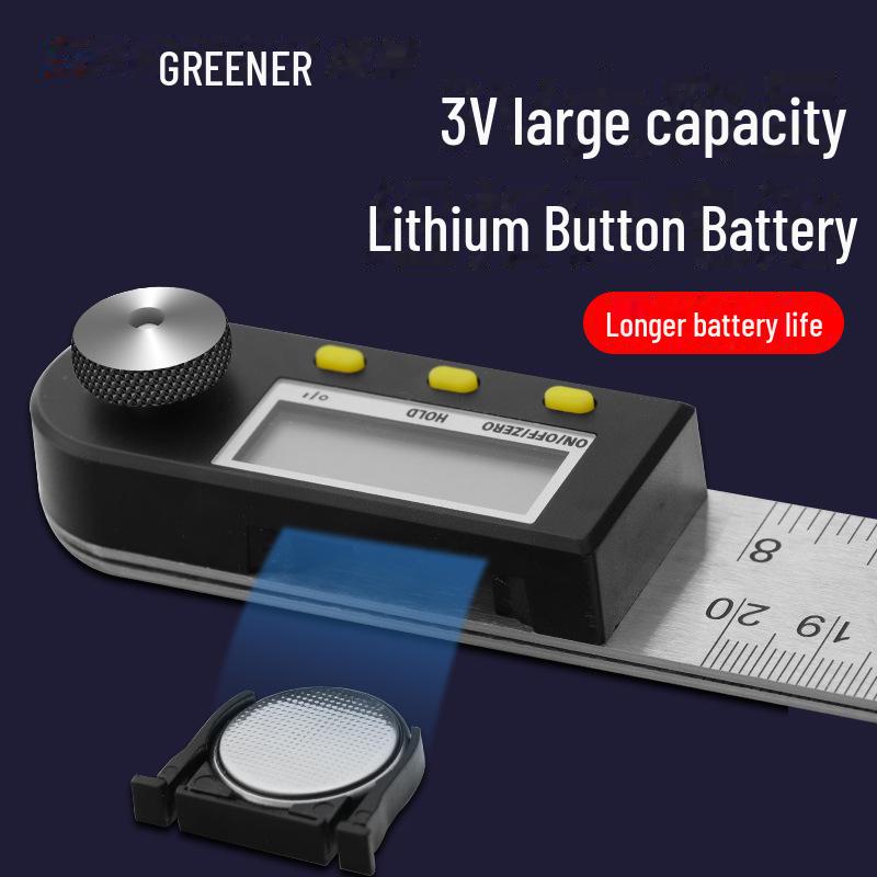 Green Forest Высокоточный многофункциональный цифровой транспортир и линейка для измерения углов по дереву