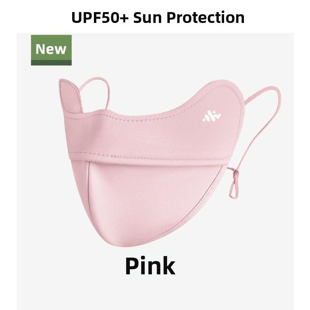 UPF50+ Sunscreen Face Mask Contour The Face Facekini Reusable UV Protection Face Cover Summer