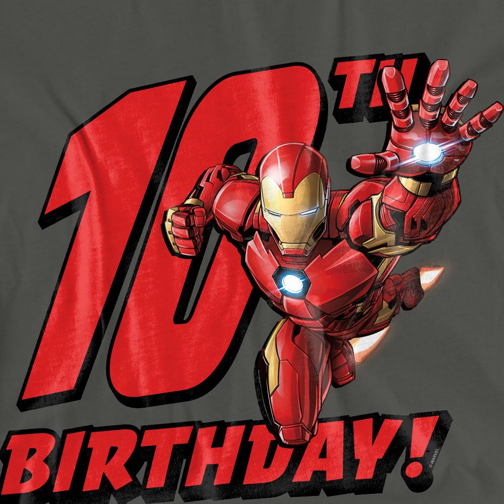 Iron Man Womens/Ladies 10th Birthday T-Shirt
