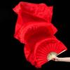 Gradient Color Belly Dancing Fan Multicolors Square Dancing Long Imitation Fan  Dance Accessories