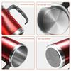 Portable Double-Wall With Lid Vacuum Cup Travel Mug Insulated Bottle Coffee Tea Flask Cup