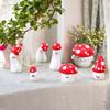 Cartoon Miniature Cute Red Mushroom Micro Landscape For Home Ornaments Gardening Desktop Access V3C1