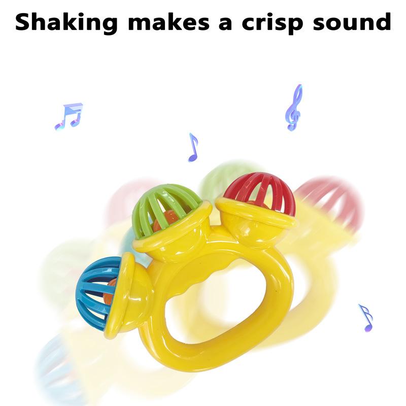 Baby Toy Rattle 0-3-12 Months Baby Soothing Hand-grabbing Rattle Educational Toy