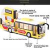 City Sightseeing Bus Model Toy With Sound Light For Kids Play And Collection
