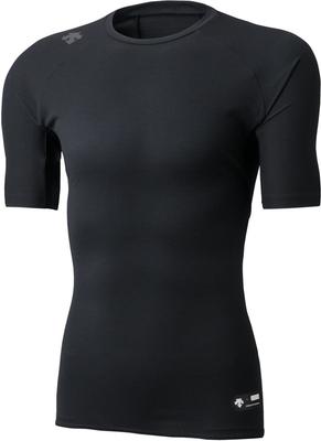 DESCENTE Бейсбол Свободный крой Короткий Круглый вырез Размер M Майка, Бесконечность, Рукав, Шея, Черный, (DBMLJA00)