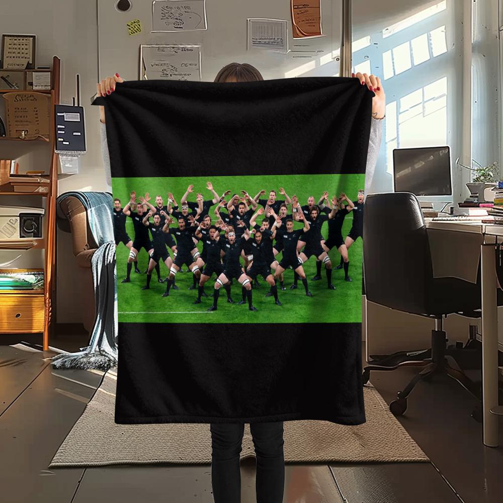 All Blacks,pattern Flannel Blanket, High quality Comfortable for All Seasons, Home Decor, Warmth and Comfort, Perfect for Gifts.