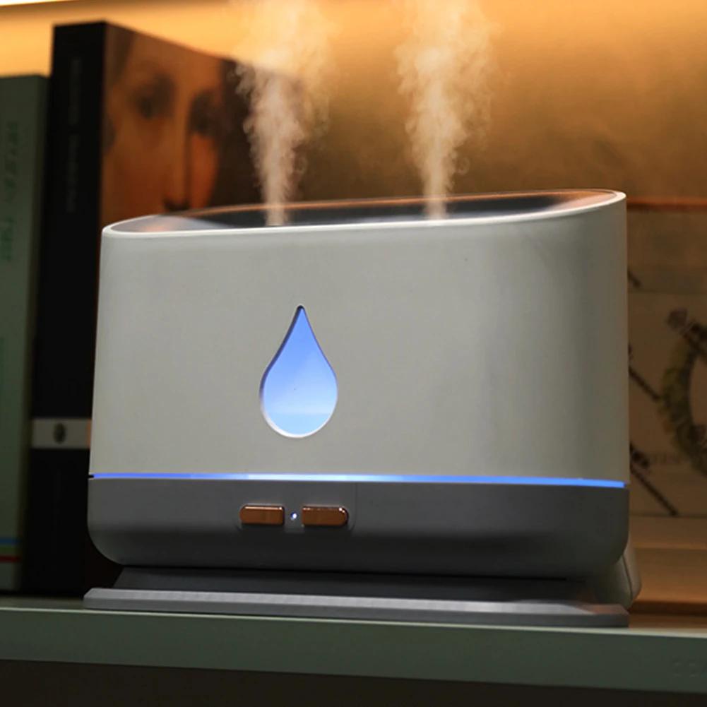1л эфирное масло диффузор большой емкости арома увлажнитель воздуха с двойной насадкой USB портативный ультразвуковой со светодиодной лампой для спальни дома