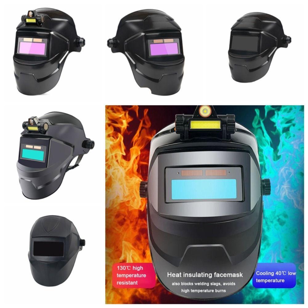 Large View Welding Mask True Color Arc Weld Helmet Fall-proof Solar Welding Helmet  Cut
