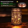 Vintage Style Hanging Solar Light Metal Material Outdoor Lantern LED Garden Light  Lawn Pathway