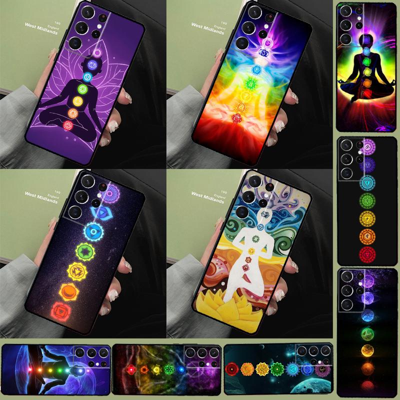 Чехол для телефона Samsung Galaxy S25 Ultra S9 S10 S20 FE S21 S22 S23 Plus S24 Ultra Mandala Chakra Insist Yoga Полное покрытие