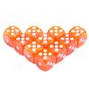 10Pcs Dice D6 16mm Gambling Dice Marble Effect Dots Dice Game Accessories Toy and Gift