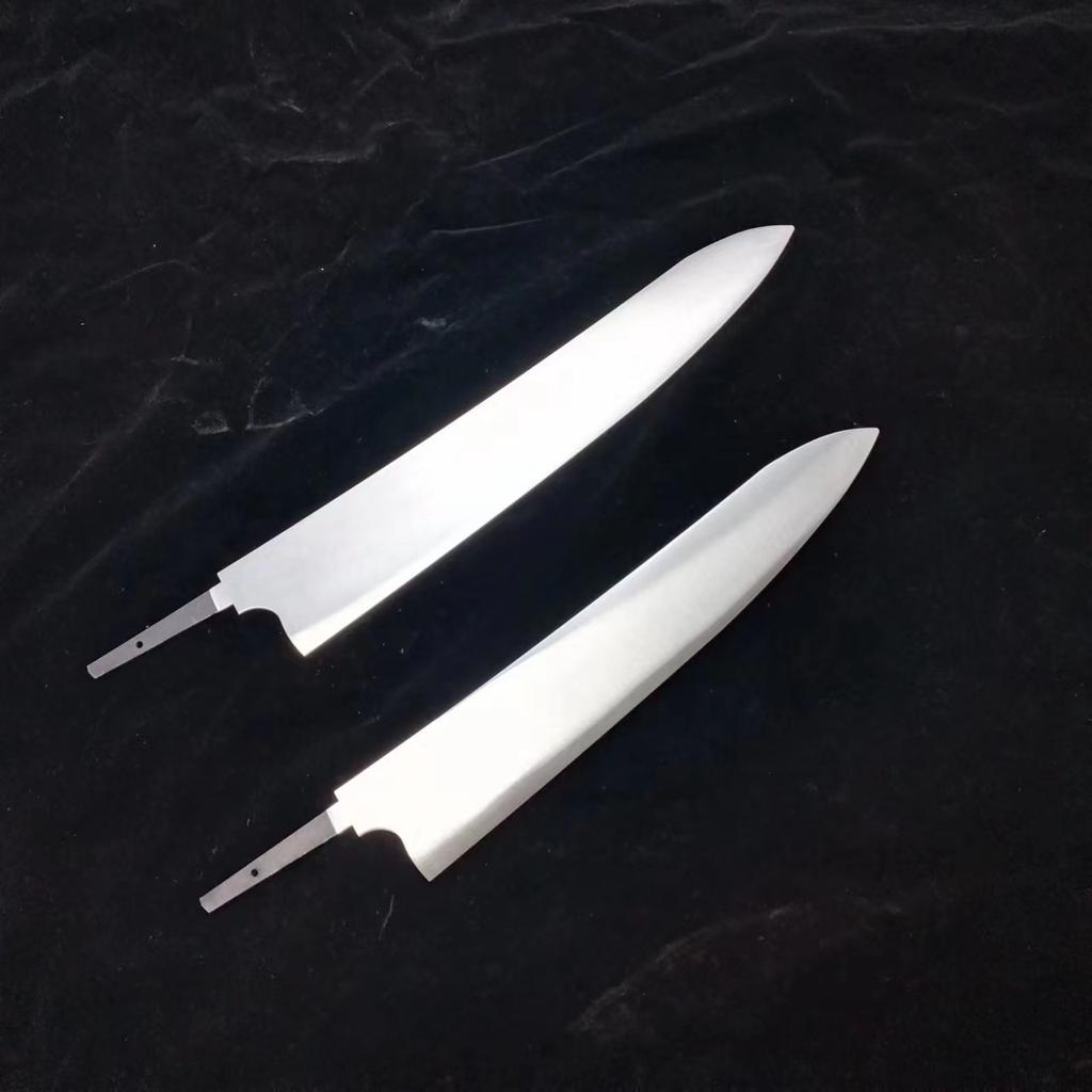 DIY Knife Blade Without Handle VG10 Steel Blade Gyutou Chefs Cleaver Sashimi Slicing Fish Ham Sushi Kitchen Knives Accessories