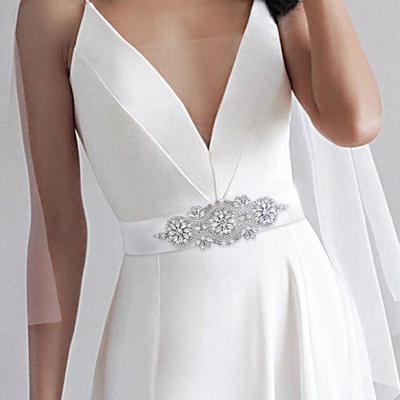 Пояс со стразами для свадебного платья, аксессуары для девичника, свадебный пояс, восточный женский пояс для подружки невесты на свадьбу S05