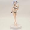 Life In a Different World from Zero Rem Standing Posture Water Swimsuit Sexy Action Figure Toy
