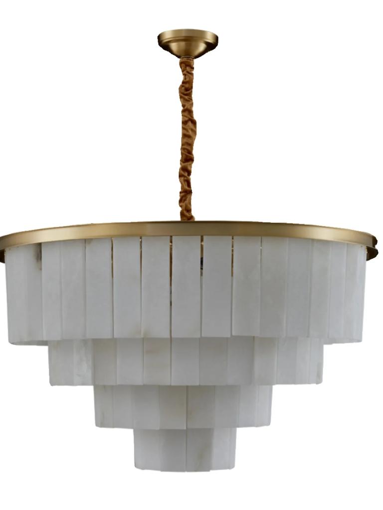 Белые современные натуральные мраморные люстры Led Home Decor Обеденный стол Мраморные люстры Роскошные высококачественные подвесные светильники для гостиной