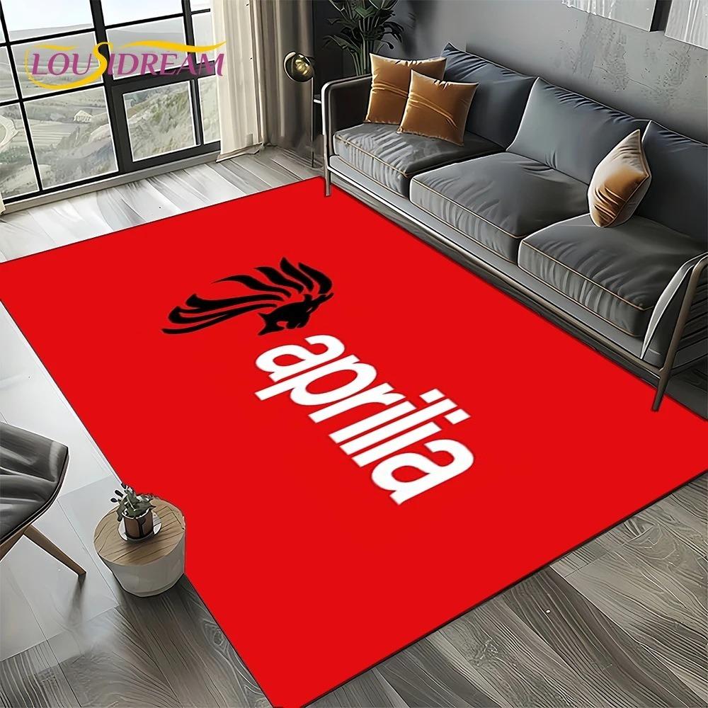 Aprilia Racing Car Logo Большой Ковер Коврик для Дома Гостиной Спальни Дивана Прихожей Декор Ковер для Детской Зоны Нескользящий Коврик для Пола