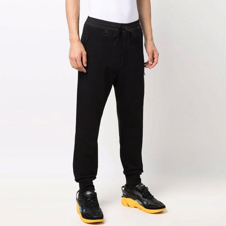 Y-3 FW21 Однотонные зауженные спортивные брюки с завязками на талии, унисекс, черные HB3496