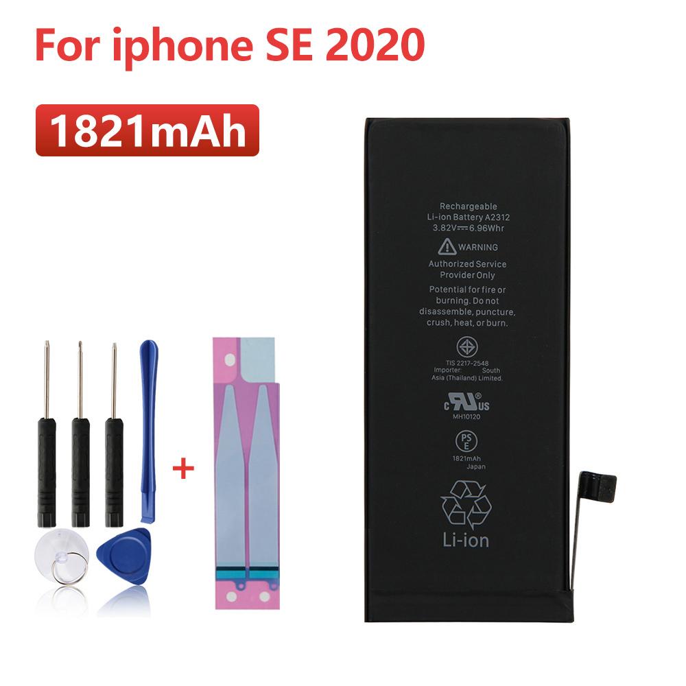 Перезаряжаемая литиевая батарея для iPhone SE 2020 iPhone SE2 A2296 A2275 A2298 Аккумулятор телефона 1821 мАч