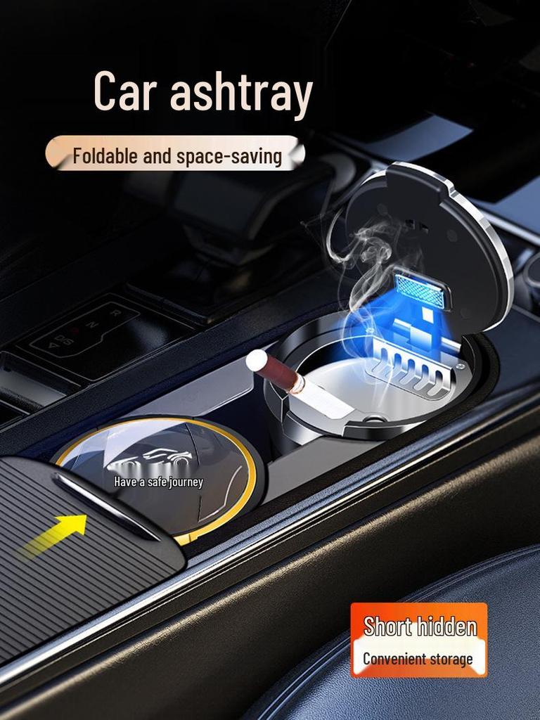 Roewe Car Ashtray with Ceramic Liner for i5, D7, Ei5, i6, RX5, RX3, RX8, iMA, X8