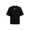 Evisu SS23 Футболка с принтом 'Чайка' Свободный крой Короткий рукав Мужские топы Черный 2ESGNM3TS660FFCT