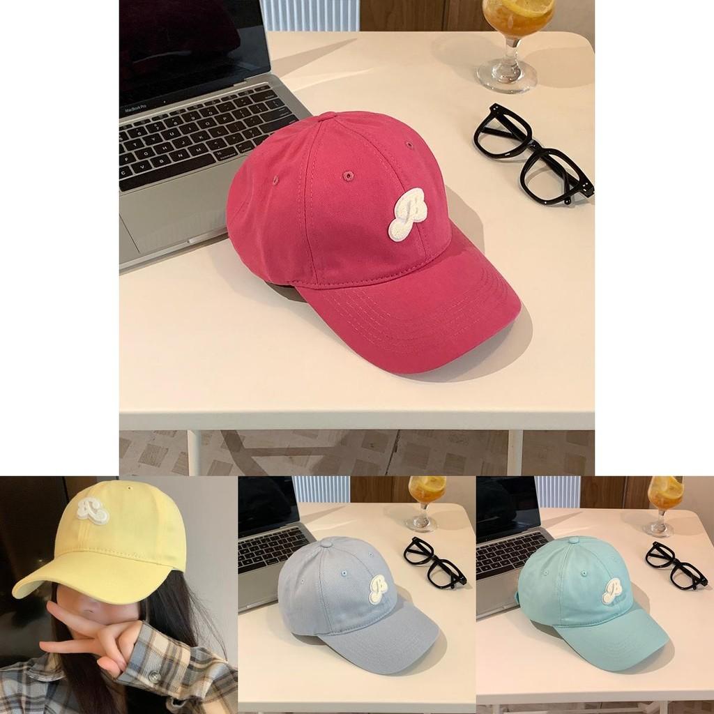 Stylish Korean Yellow Letter Embroidered Baseball Cap For Women Spring Summer 2024