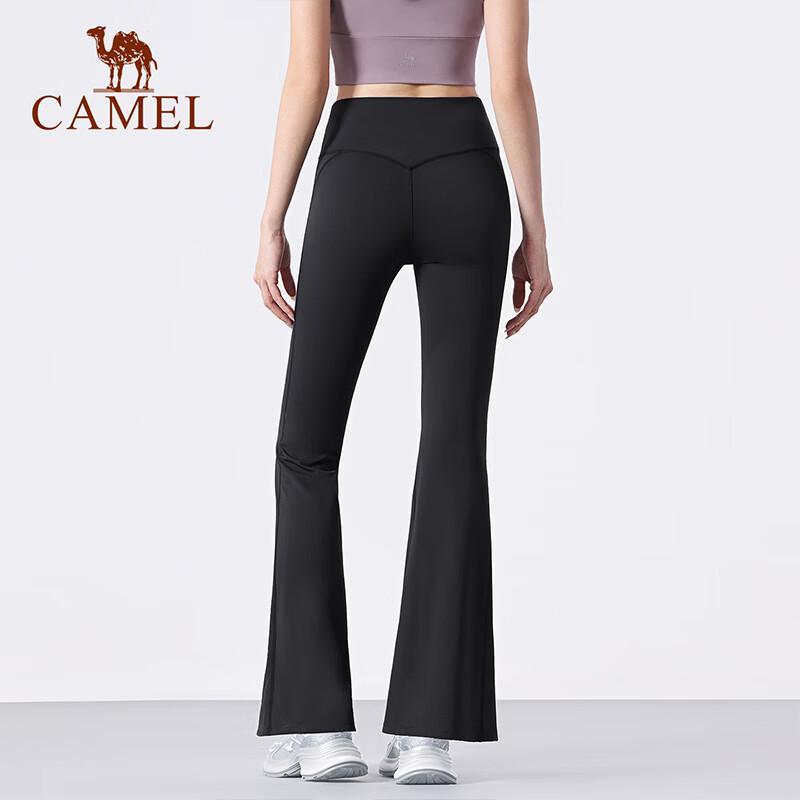 Camel Женские расклешенные спортивные брюки с высокой талией, быстросохнущие