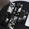 Аниме Обои Чехол для Телефона Для iPhone 16,15,14,13,12,17,Pro Max,Plus Силиконовый Черный Чехол