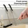 Crevice Brush Long Handle Easy Cleaning Narrow Gaps Stainless Steel Nylon Bristles