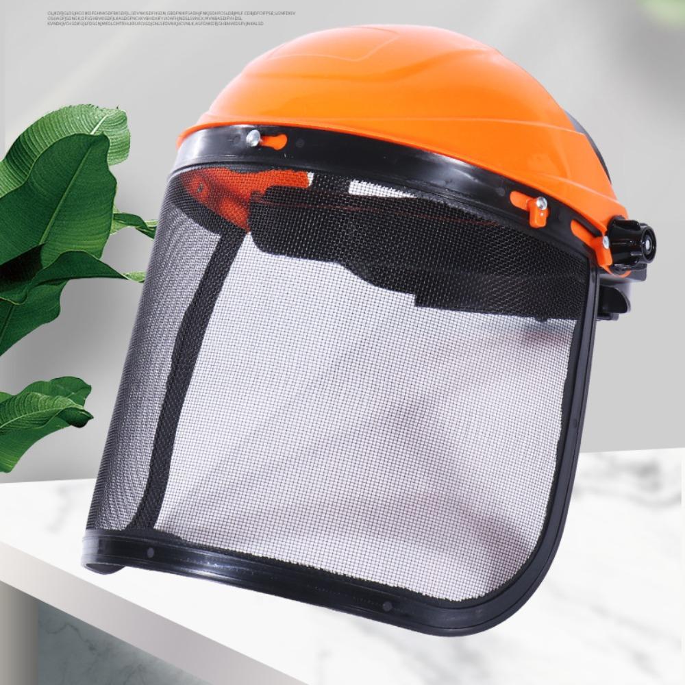 Splash Prevention Mesh Face Shield Adjustable Protective Mask New Chainsaw Helmet  Outdoors