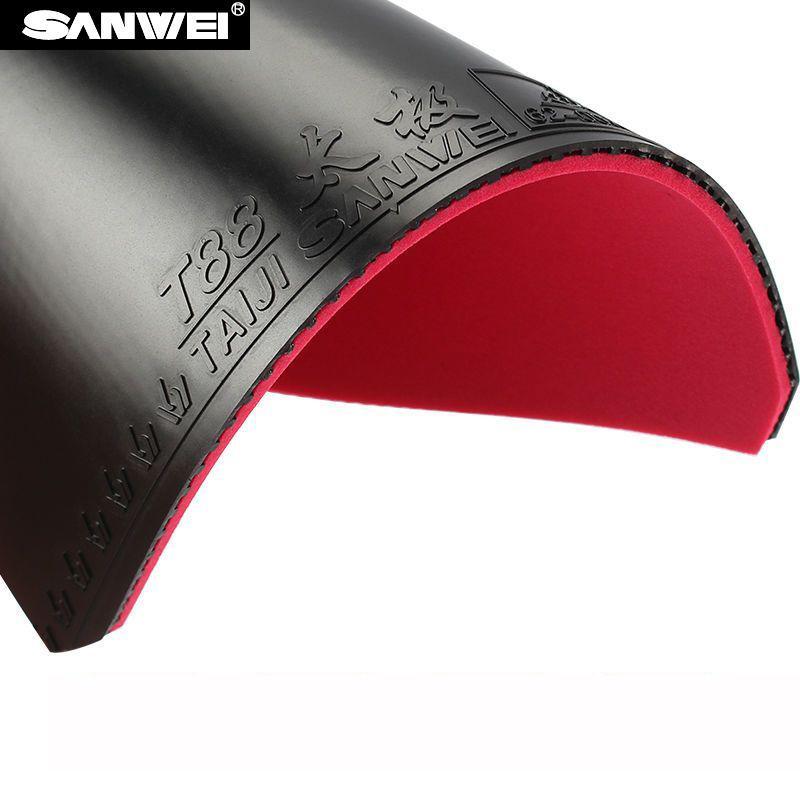 SANWEI TAIJI PLUS/LINHT VERSION Накладка для настольного тенниса Одобренная ITTF 40+ Накладка для настольного тенниса (Полулипкий) Пинг-понг резиновый