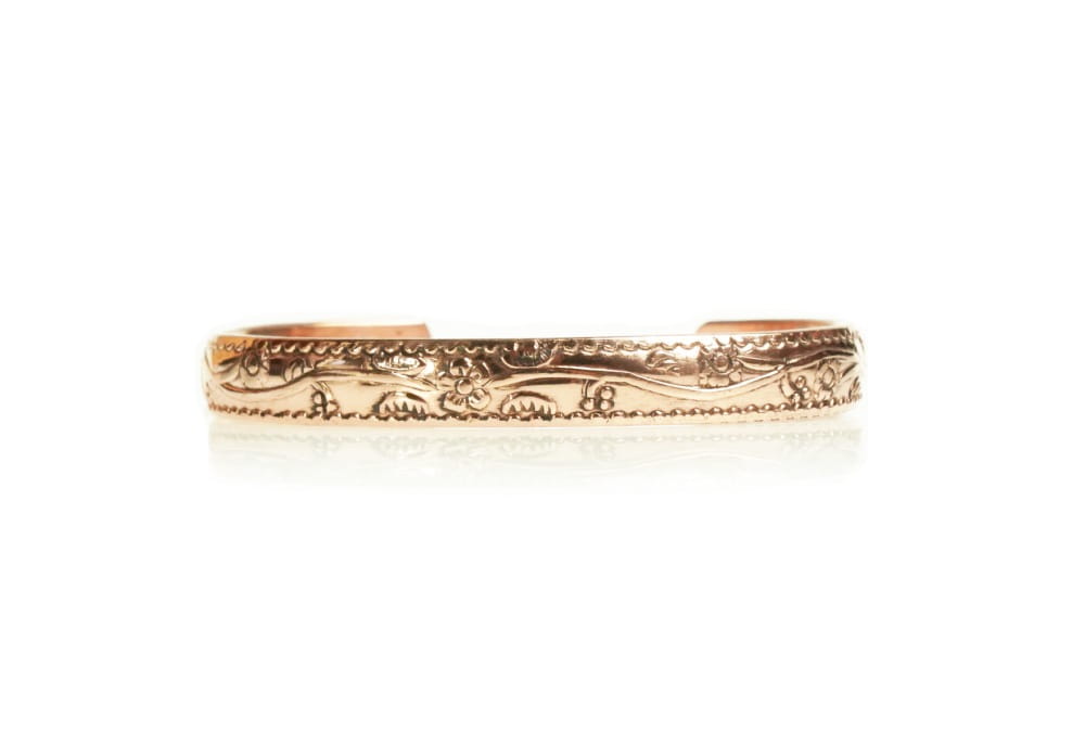 Blossom Orient copper bracelet