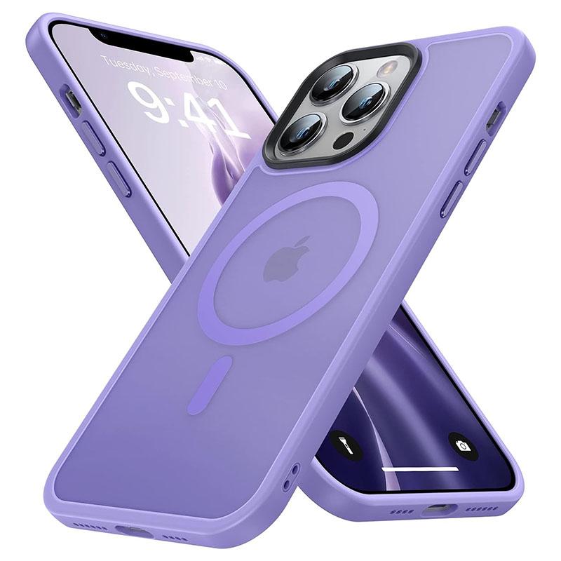 Противоударный матовый прозрачный чехол для телефона iPhone 15 14 13 12 11 Pro Max 15 Plus для Magsafe, магнитный чехол для беспроводной зарядки