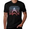 Jaws Theme Swimming T-Shirt Man T Shirt Heavy Cotton T Shirts for Man Graphic Vintage Man T Shirt Summer T-Shirt