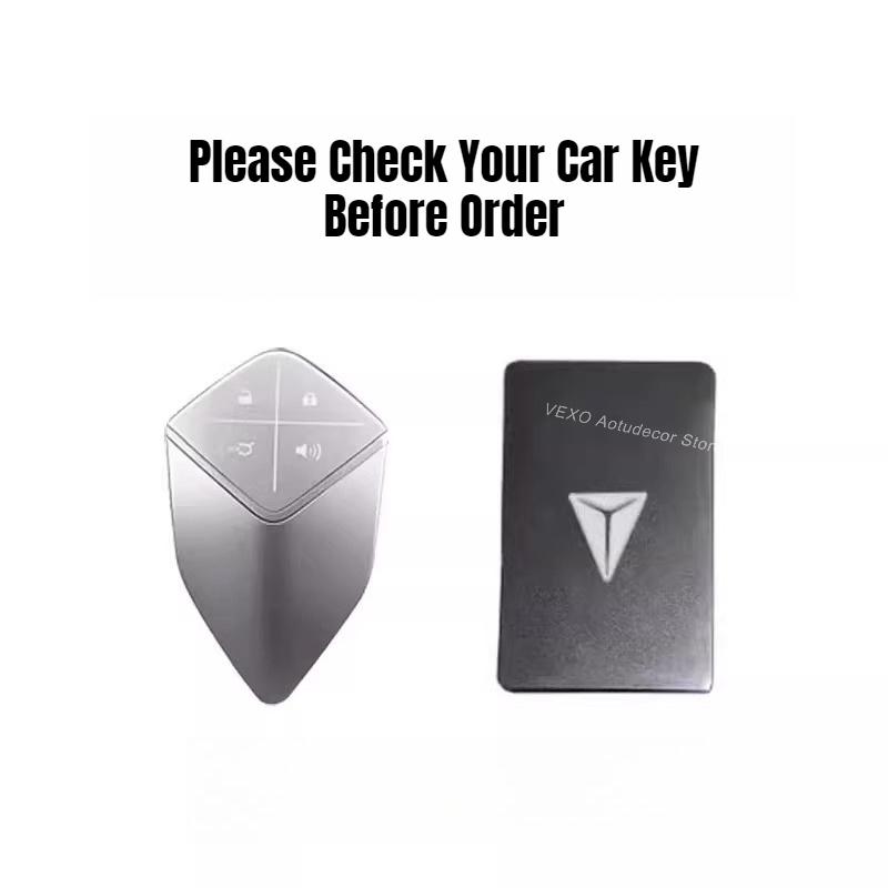 For Changan Deepal S07 S05 L07 SL03 G318 Metal Car Key Fob Cover Holder Card Key Protective Shell Electric Vehicle Accessories
