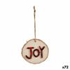 Krist+-Brown Red Wooden Christmas Ornament (72 Units)