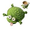 Cute Coasters Finished Handwoven Animal Cup Coaster Creative Crochet Coffee Cup Coaster Desk Decor