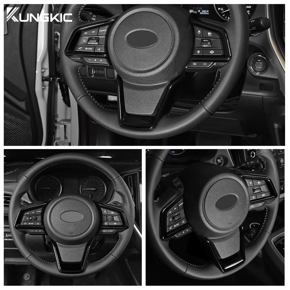ABS Carbon Style For Subaru Crosstrek Impreza 2018 2019 2020 2025 2025 2025 2025 Car Steering Wheel Sticker Interior Accessories