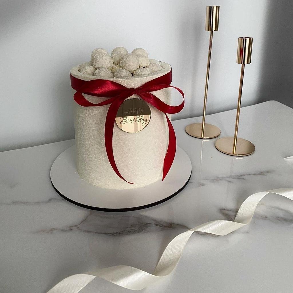 5 штук insКруглый акриловый топпер для торта «С Днем рождения», украшение для торта на вечеринку по случаю дня рождения