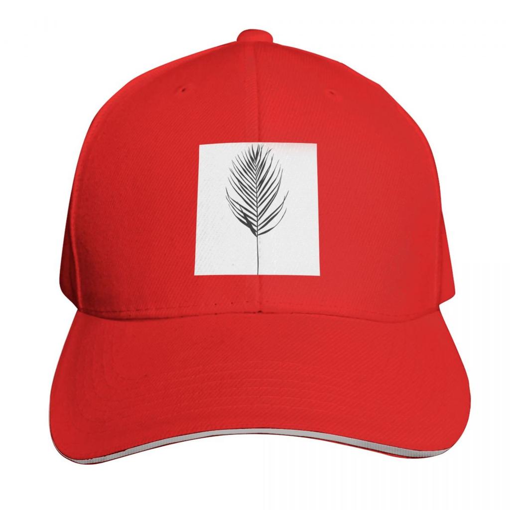 Palm leaf silhouette illustration  Evelyn Baseball Cap Golf Cap Unique hats funny hat party Hat Ladies Unisexs
