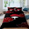 NARUTO Shonen Manga Print Bedding Set – Duvet Cover Set – Luxury Gift for Teens, Fits Double/Single Beds
