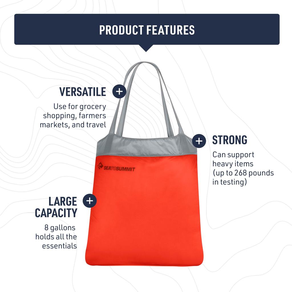 To Ultra Sil Shopping Bag 25L Blue Atoll ST83503 [Sea Summit]